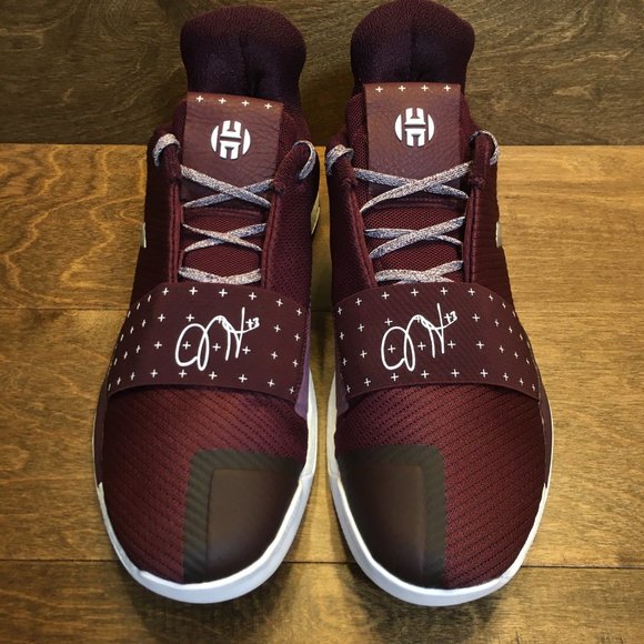NEW Adidas Boost Harden Vol 3 Maroon Shoes Sz 14.5 - Picture 7 of 16